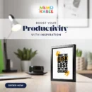 TAKE THE RISK Framed 4x6 Inch Motivational Quote Posters – Desk Frame for Office, Study & Gifts