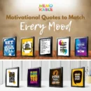 7 RULES OF LIFE Framed 4x6 Inch Motivational Quote Posters – Desk Frame for Office, Study & Gifts